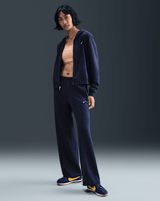 【NIKE】★Mid-Rise Oversized Open Hem French Terry Pants★ Nike Sportswear Women's Mid-Rise Oversized Open-Hem French